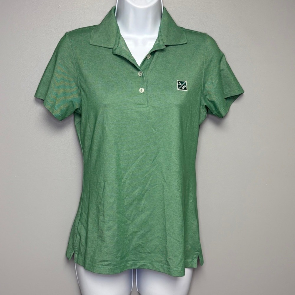 Peter Millar Green Lightweight Moisture Wicking Preppy Golf Polo Womens Sz XS